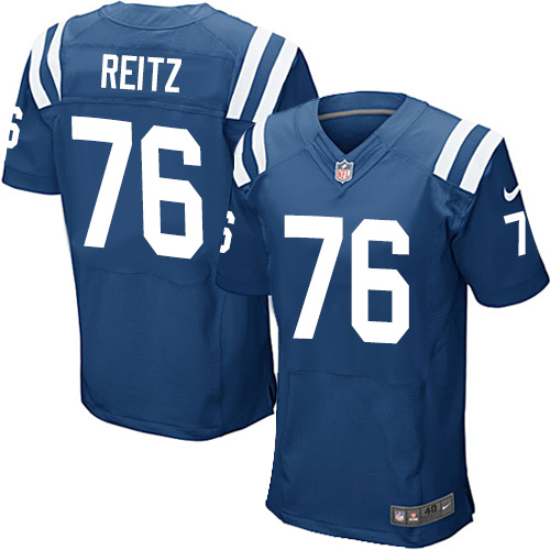 Men's Elite Joe Reitz Nike Jersey Royal Blue Home - #76 NFL Indianapolis Colts